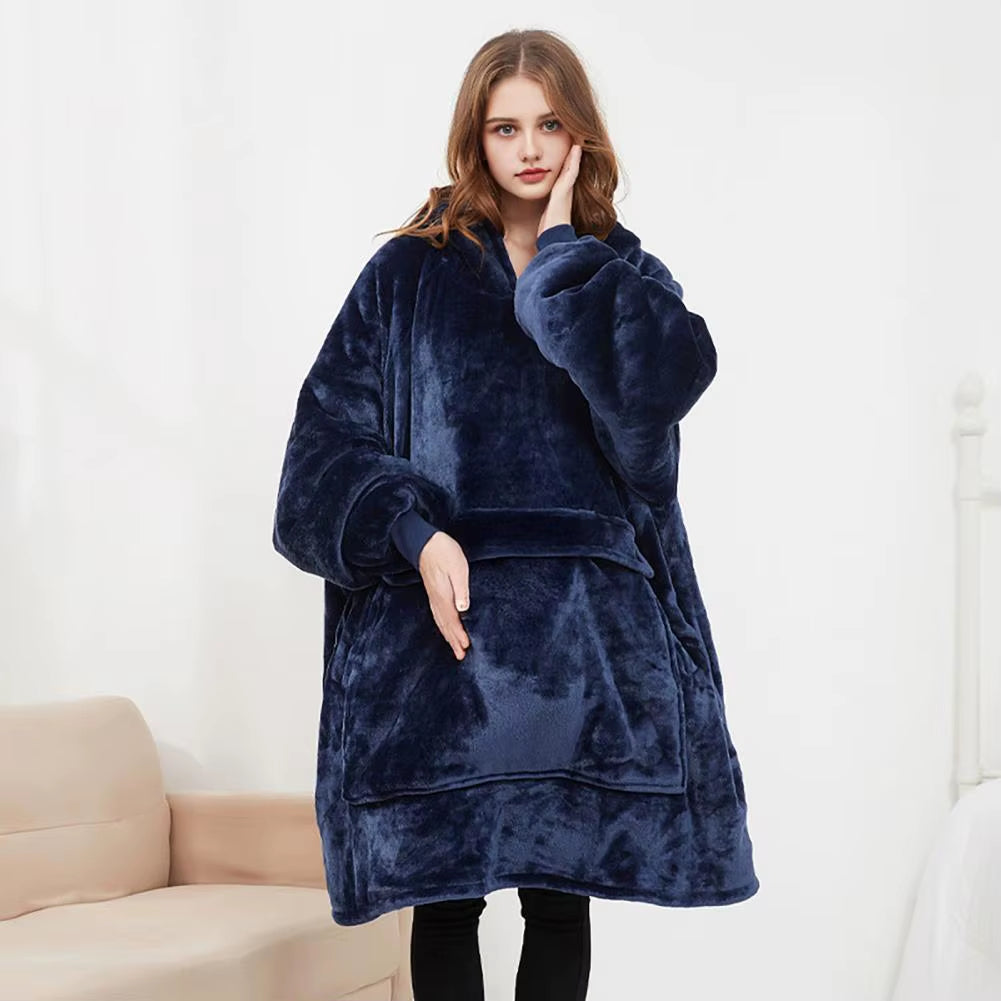 3 Heat Settings Wearable Heated Blanket Flannel Sherpa Heated Blanket Heated Sweatshirt Women Men Electric Heating Wrap Hoodie